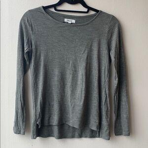 Madewell green long sleeve tee